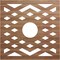 Ekena Millwork Chevron Wood Fretwork Pierced Ceiling Medallion, Walnut, 28"OD x 7 1/4"ID x 3/8"T CMWP28X28X0375CHWA - alternate 1
